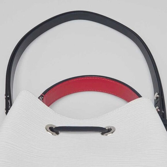 Louis Vuitton White/Black/Scarlet Epi Leather NeoNoe BB Bag - Picture 4 of 12